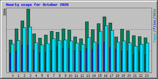 Hourly usage for October 2026
